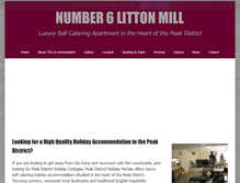 Tablet Screenshot of peakdistrictholidayhomes.com
